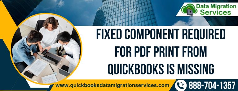 Fixed Component Required For PDF Print from QuickBooks Is Missing