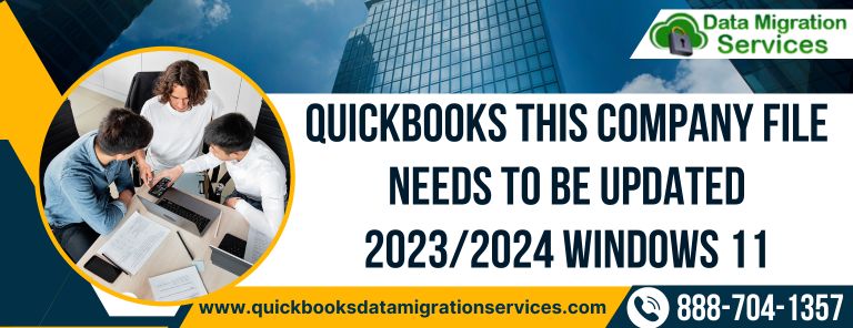 Fixed QuickBooks this Company File Needs to be Updated 2023/2024