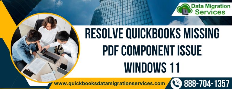 Resolve QuickBooks Missing PDF Component Issue Windows 11