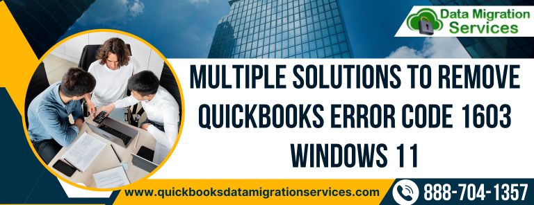 Multiple Solutions to Remove QuickBooks Error Code 1603