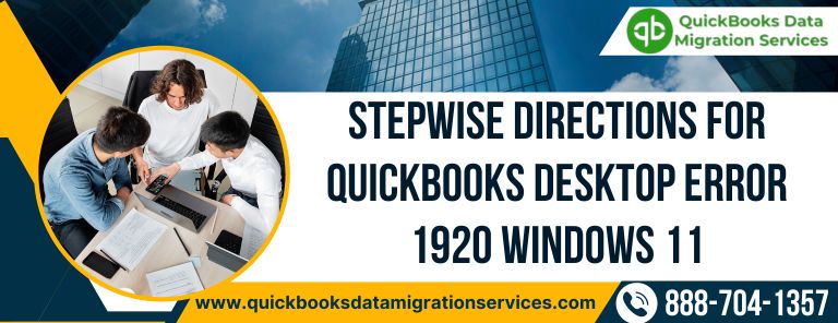 Stepwise Directions For QuickBooks Desktop Error 1920